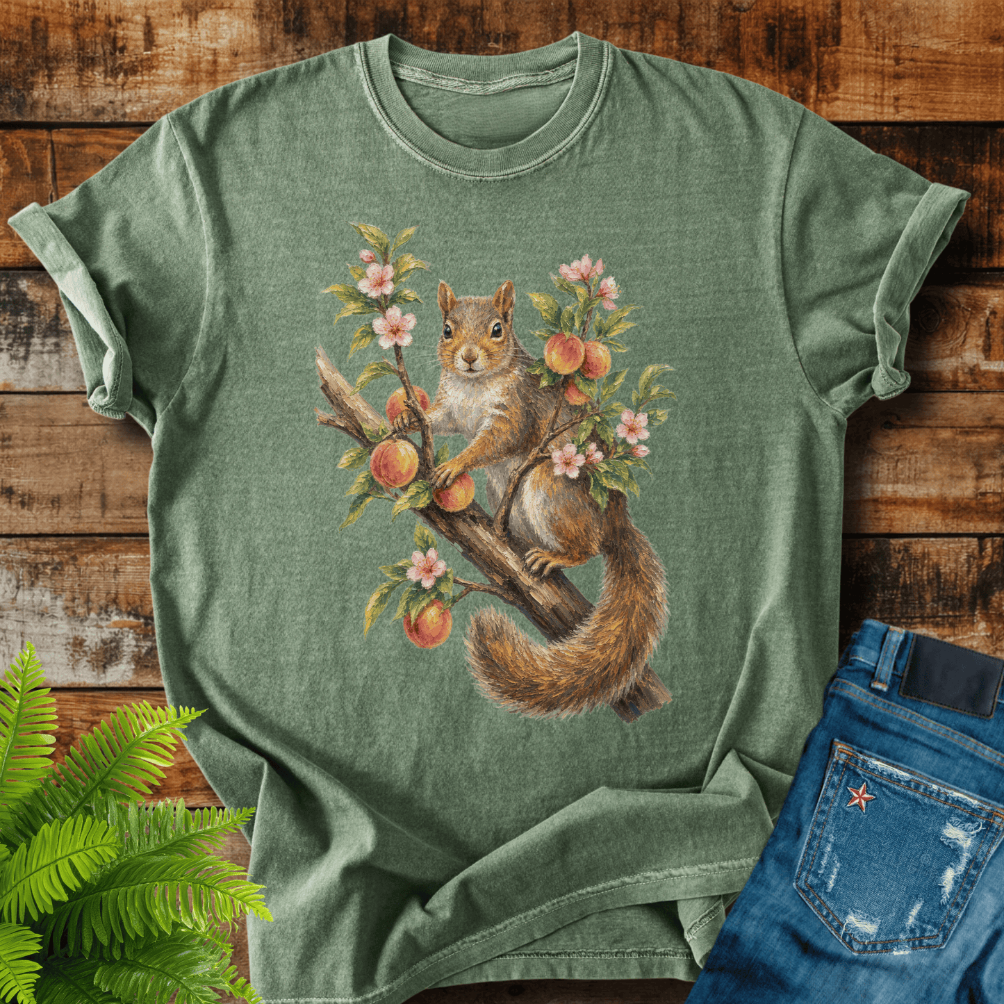 Peach Squirrel T-shirt