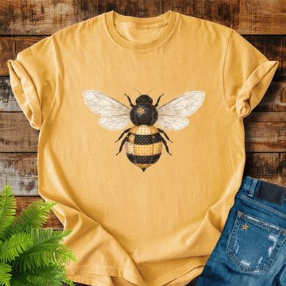 Faux Patchwork Bumblebee T-shirt
