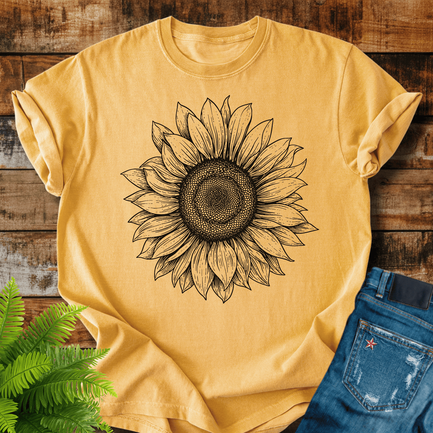 Sunflower Sketch T-shirt