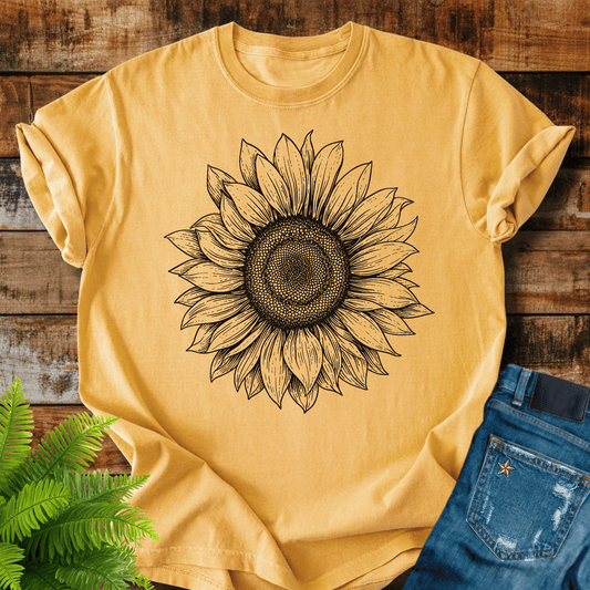 Sunflower Sketch T-shirt