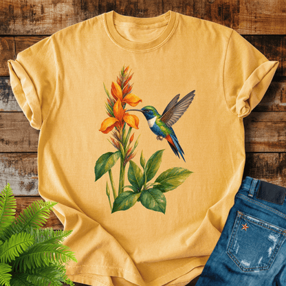 Hummingbird Flower T-shirt
