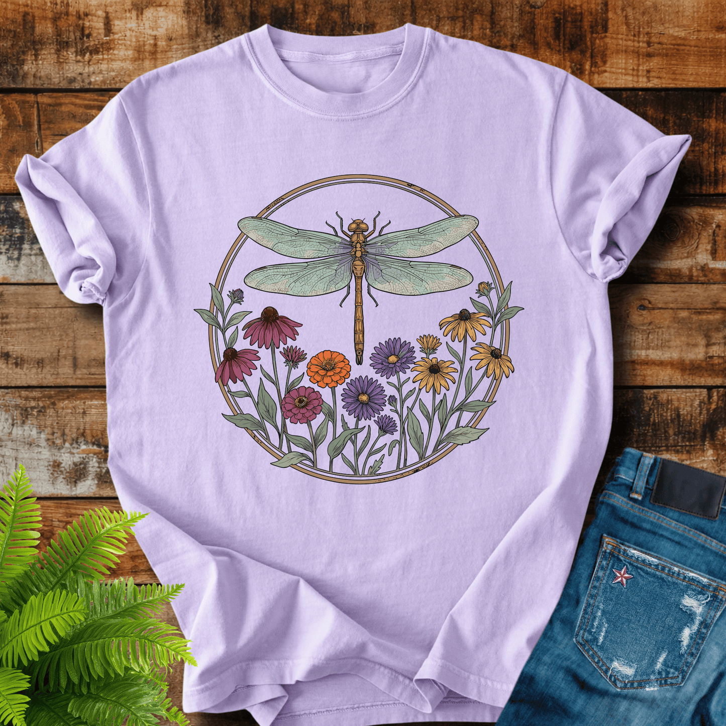 Dragonfly Wildflowers T-shirt