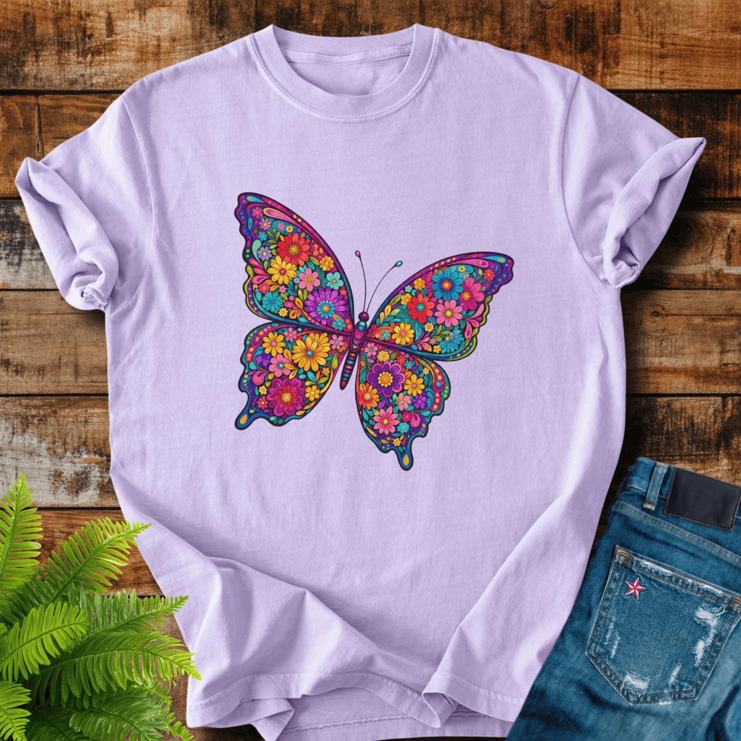 Floral Butterfly T-shirt