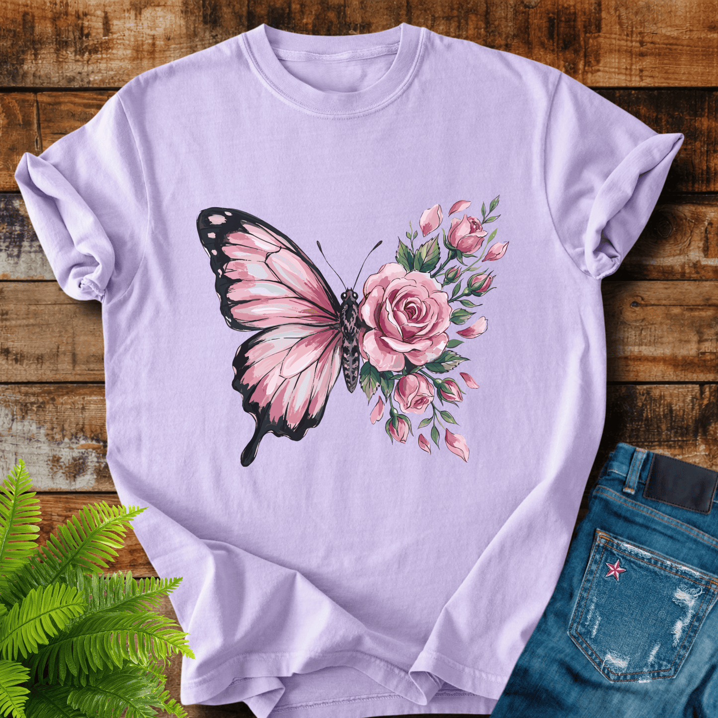 Butterfly Rose T-shirt