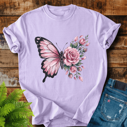 Butterfly Rose T-shirt
