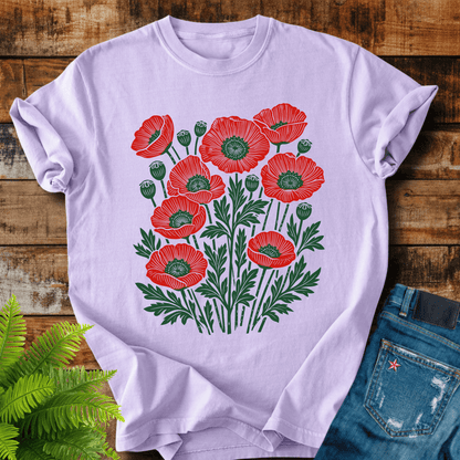 Red Poppies T-shirt