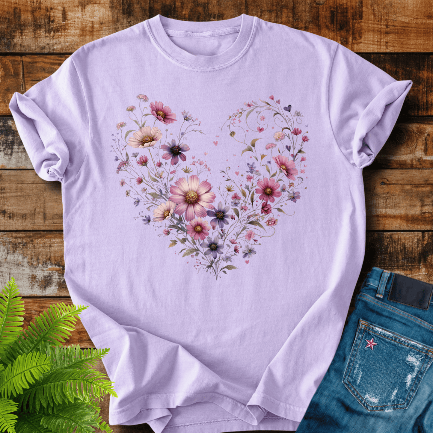 Floral Heart T-shirt