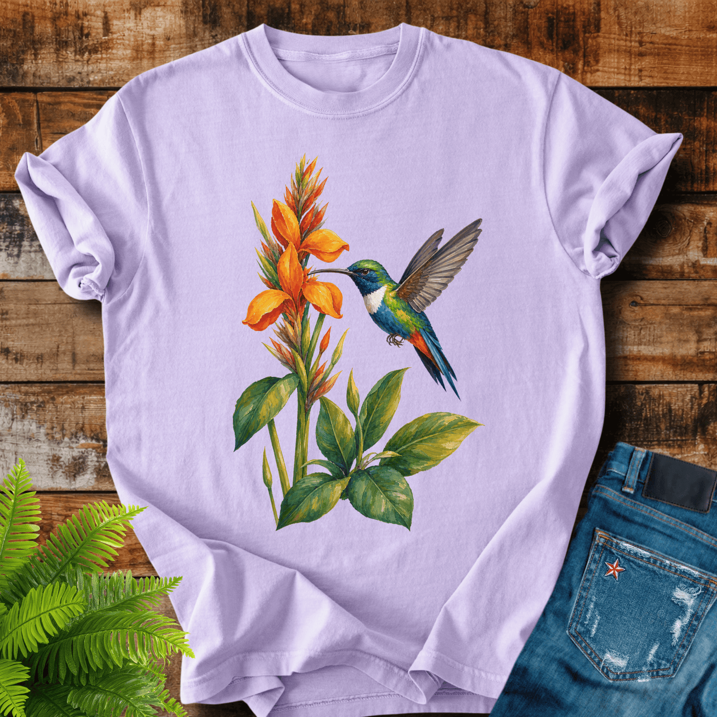 Hummingbird Flower T-shirt