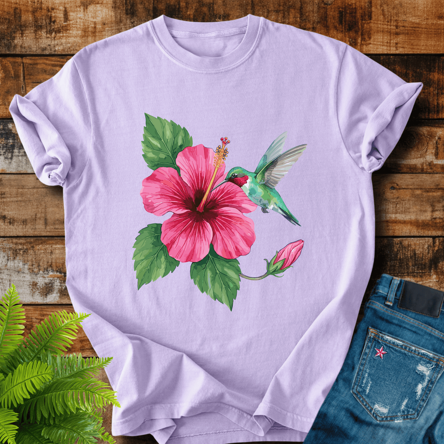 Hummingbird Hibiscus T-shirt