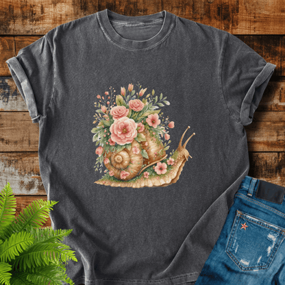 Floral Snail T-shirt