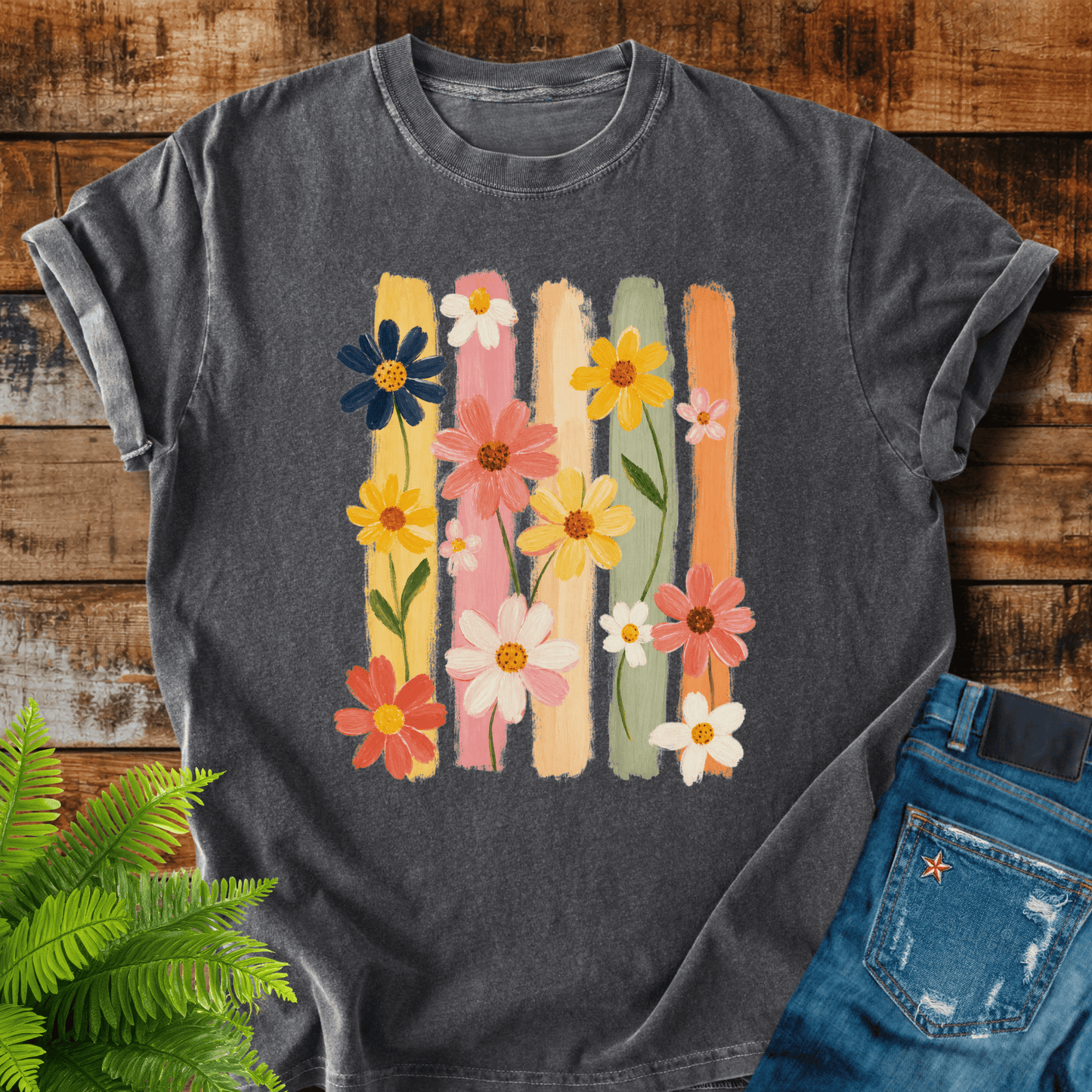 Wildflower Stripes T-shirt