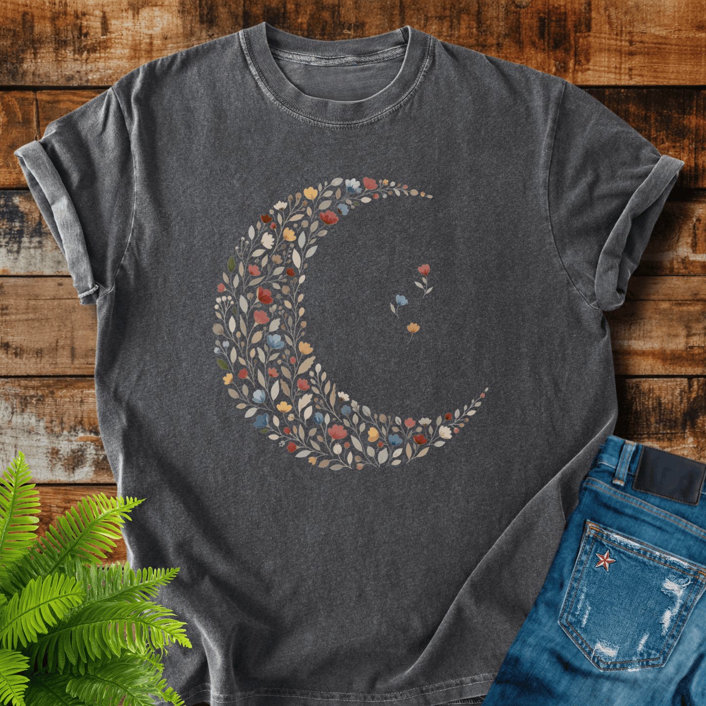 Floral Crescent T-shirt