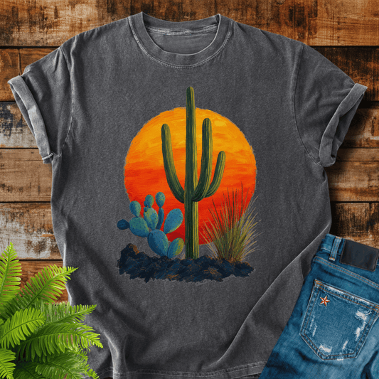 Desert Cactus Sunset T-shirt