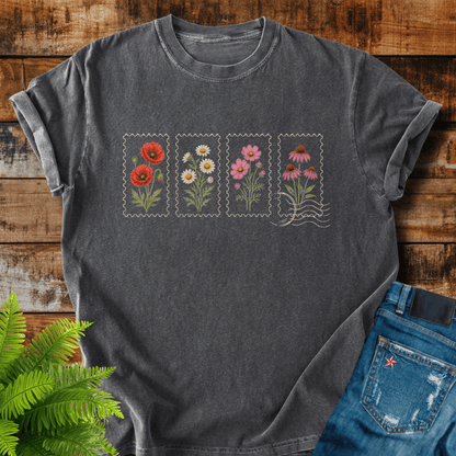 Floral Postage T-shirt