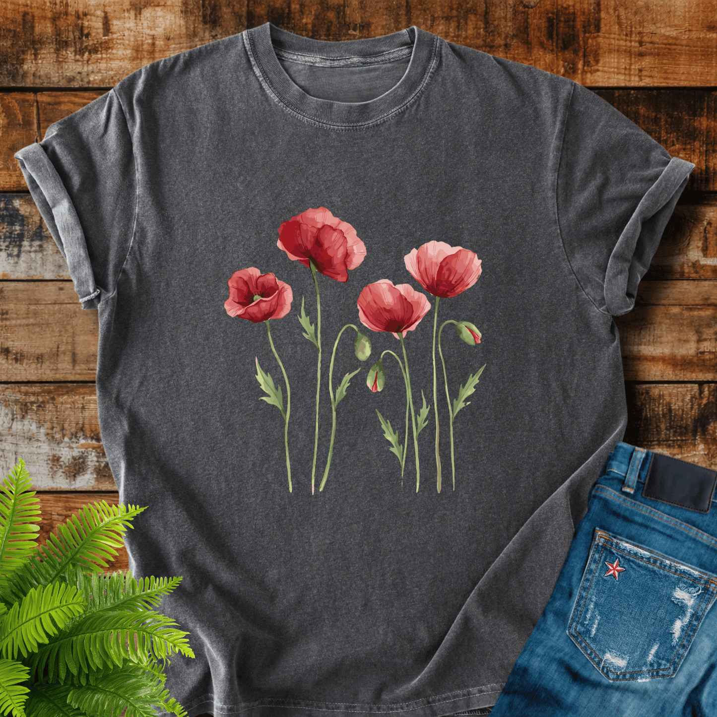 Red Poppies T-shirt