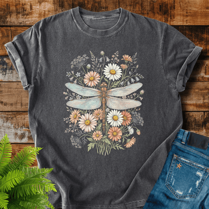 Floral Dragonfly T-shirt