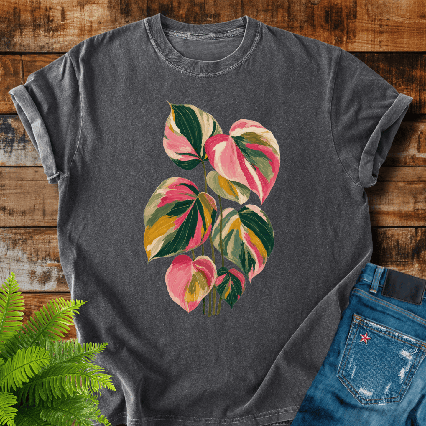Colorful Tropical Leaves T-shirt