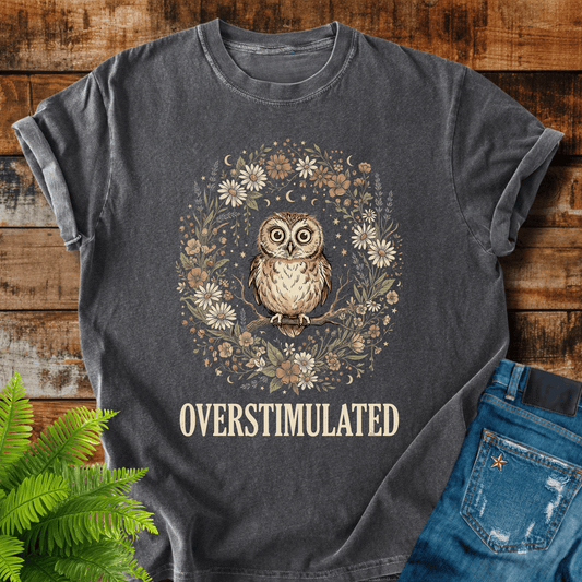 Overstimulated Owl T-shirt