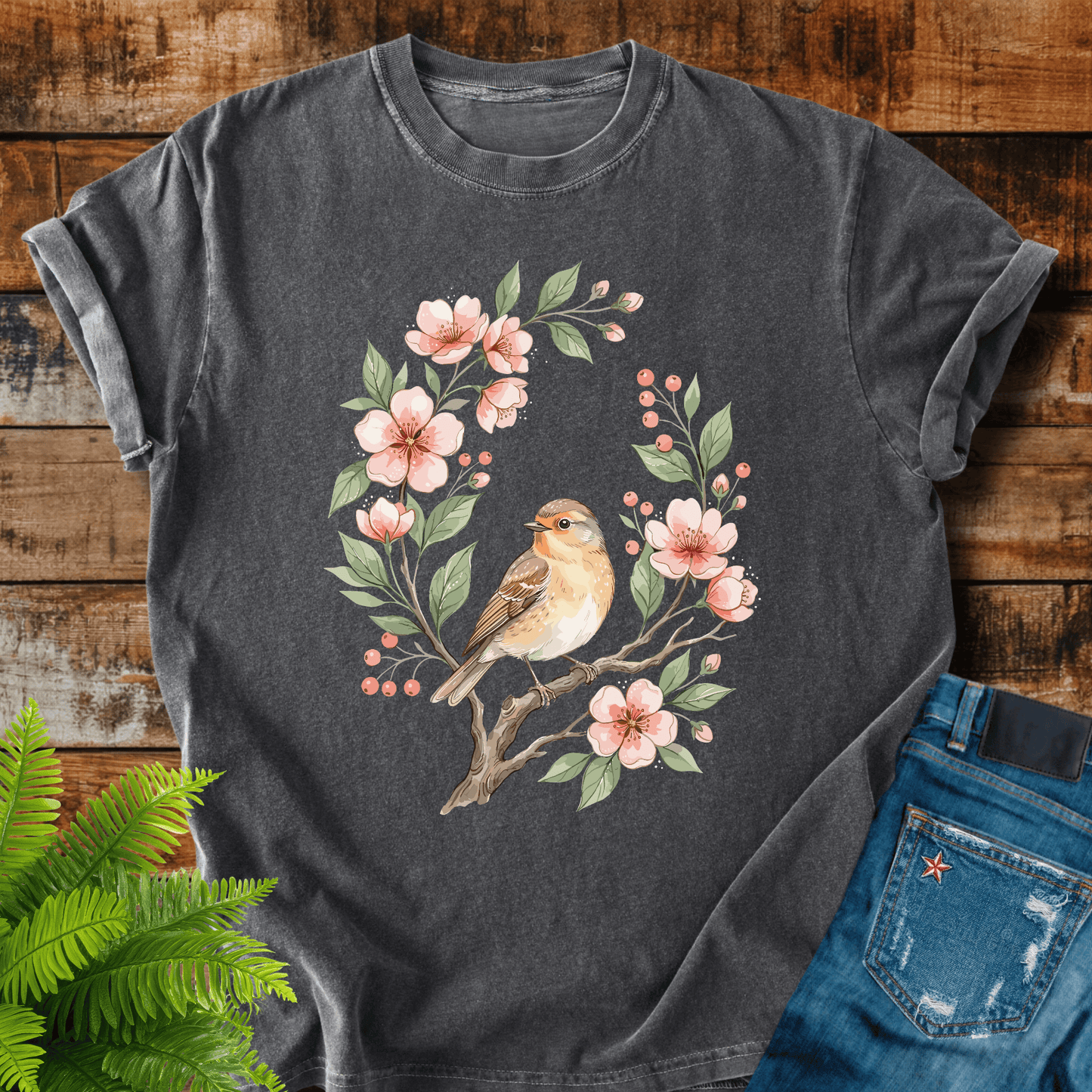 Floral Bird T-shirt
