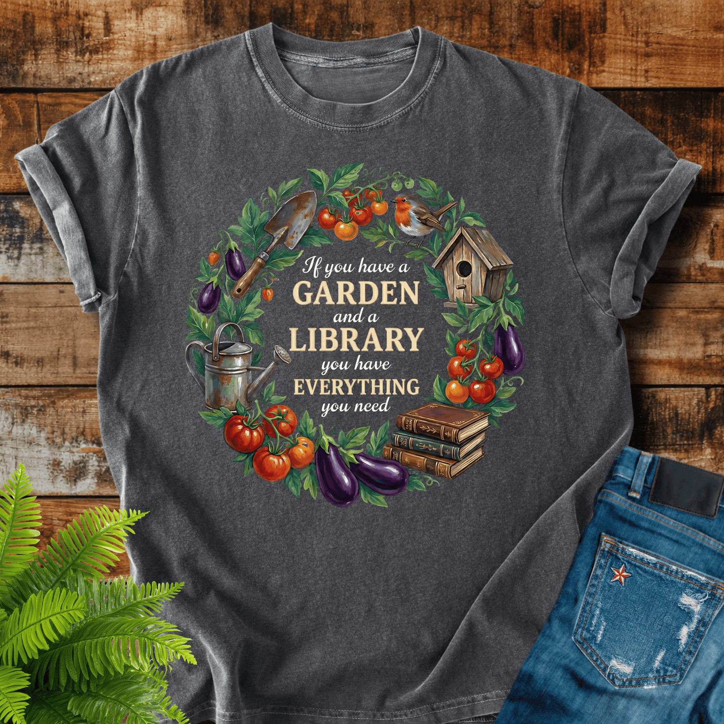 Garden Library T-shirt
