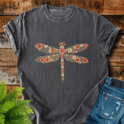 Floral Dragonfly T-shirt