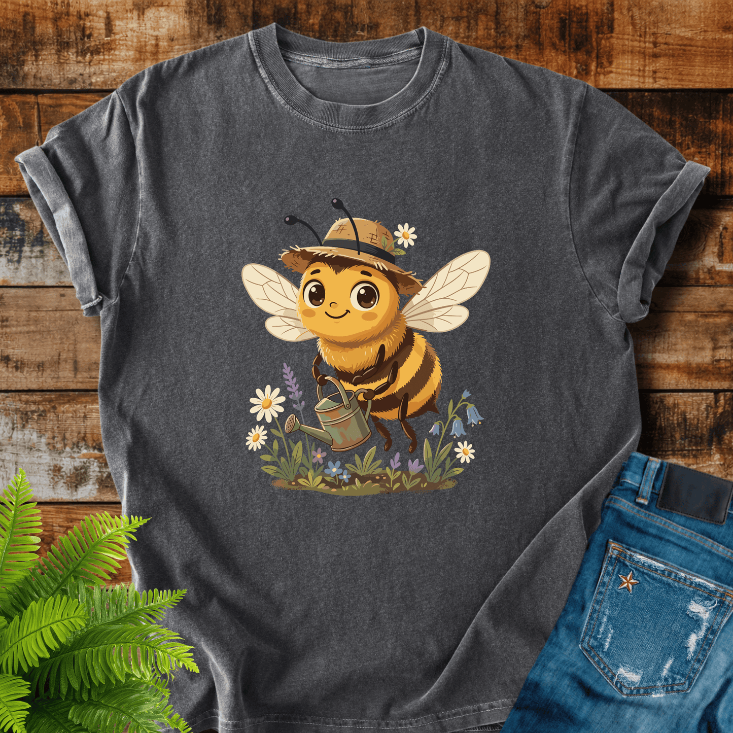 Cute Gardener Bee T-shirt