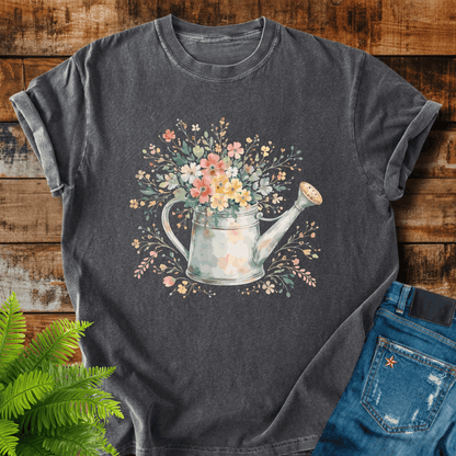 Floral Watering Can T-shirt
