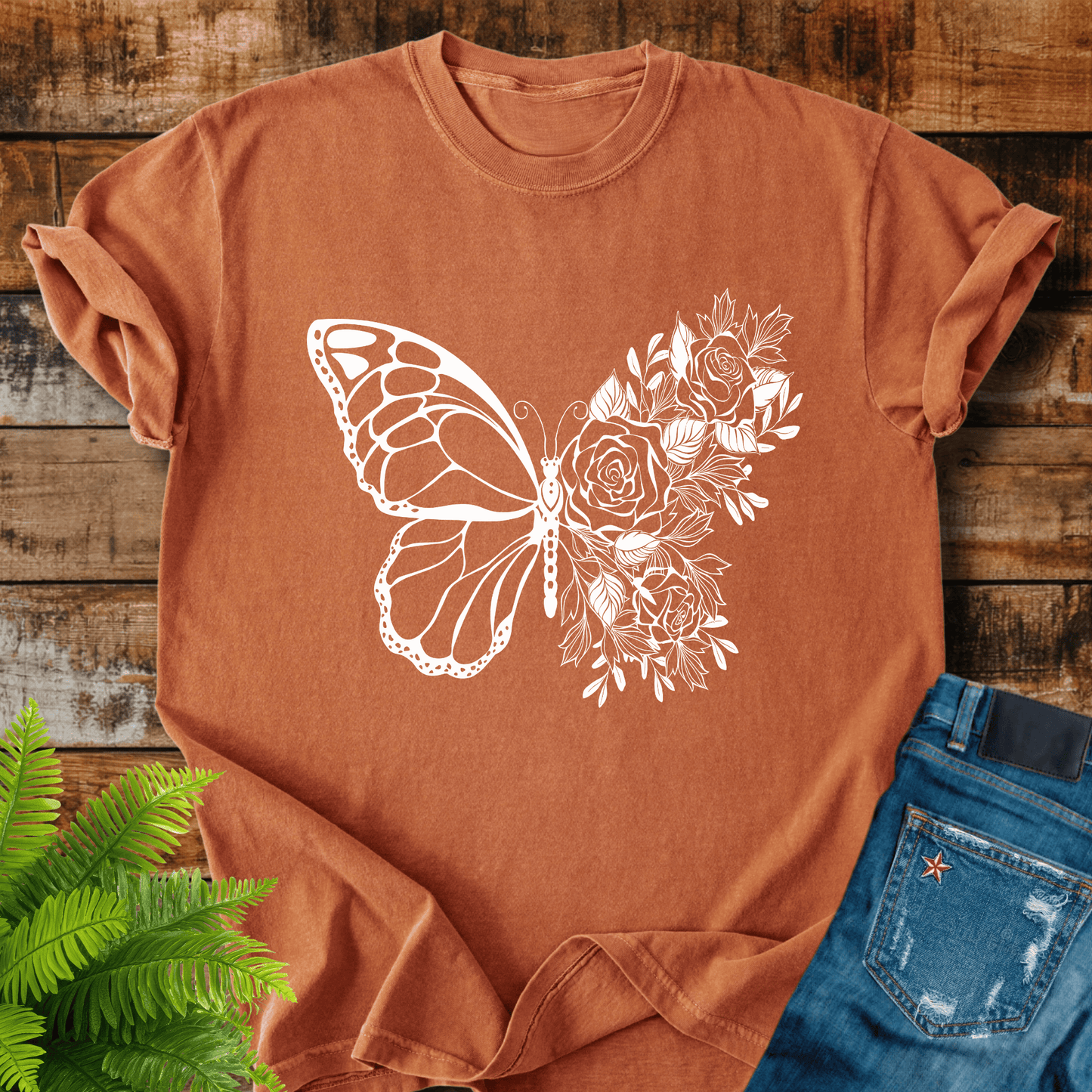 Butterfly Roses T-shirt