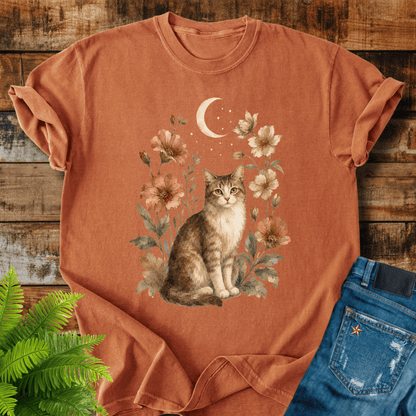 Moonlit Cat T-shirt