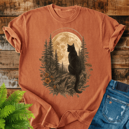 Moonlit Cat T-shirt